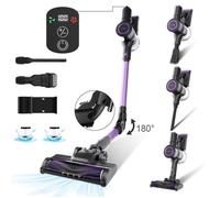 Aspirateur Balai sans Fil STANEW, 45000Pa Aspirateur sans Fil Puissant, 550W Aspirateur Pliable, LED,Affichage num