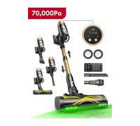 Aspirateur Balai sans Fil UU15, Autonomie de 70min, 70KPA, Auto-portant, Greeneye Technologie, 1,2L, Or