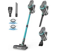 Aspirateur Balai sans fil, YISORA, N300, Vert, 20Kpa, 40 Mins d'Autonomie, 6-en-1 Aspirateur Léger pour Tapis, Sols Durs, Poils