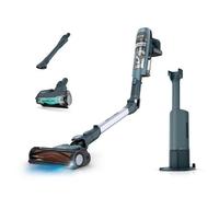 Shark PowerDetect Speed Collection Luxe Clean & Empty, Aspirateur Balai sans Fil Haut de Gamme, Filtre HEPA Anti-allergènes, 60 Min d’autonomie, Base de Chargement Auto-vidante, 2 Embouts IA3246FRTBL