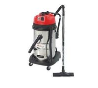 Aspirateur Bidon - Inox - 1000 W - 50 Litres - Bac sans sac - Rouge