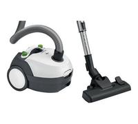 Bomann BS9019CB - Aspirateur avec Sac - 700 Watts - Tube télescopique en Acier Inoxydable - Micro Filtre - Blanc/Gris