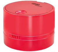 Aspirateur compact sans fil pour ramassage de miettes et gommes pour enlever le rasage et l'extraction de la poussière des bureaux et des zones de clavier (08 rouge)