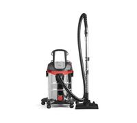 LIVOO Aspirateur eau et poussière DOH124 1400 W Cuve inox 23 L Flexible 1,8 m 5 roulettes Noir G