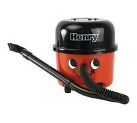 Aspirateur de Bureau - HENRY - Rouge - 4 roulettes - 2 embouts d'aspiration - Fonctionne avec 2 piles AA