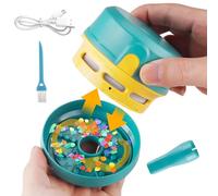 Aspirateur de bureau portable - Balayeuse de table de 3 pouces | Conception compacte en plastique - Mini aspirateur de nettoyage pour voiture de bureau à domicile avec construction et forte aspiration