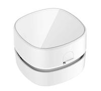 Aspirateur de bureau sans fil, mini balai à poussière de table avec design rotatif à 360 pour clavier, bureau à domicile, aspiration puissante