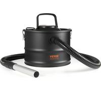 Aspirateur de cendres VEVOR, 15L avec une forte puissance d'aspiration de 1200W, aspirateur de cheminée avec aspiration inversée, câble électrique 3M, puissance d'aspiration max. 16 Kpa, pour cheminée