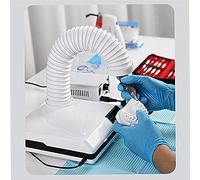 Aspirateur De Laboratoire Dentaire Aspirateur De Table Dentaire, Collecteur De Poussière for Aspirateur À Ongles - Ventilateur/Lumière LED/Tube Télescopique,pour Laboratoire Dentaire Et Salons De Manu