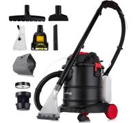Aspirateur de lavage Lehmann Ultrawash All-in-One 2000, aspirateur pour tapis et meubles rembourrés, aspirateur eau et poussière avec cuve de 20 litres et accessoires