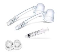 Aspirateur de mamelon Correcteur de mamelon - Extracteurs de mamelons Ventouses pour mamelons plats et inversés avec étuis de transport (2 sets)