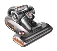 Aspirateur de matelas de lit T600 Conception à deux coupelles Elimination de 99,99 % des acariens avec système de diffusion d'arômes Gris