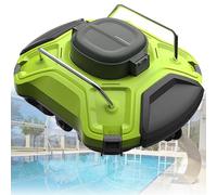 Aspirateur de piscine automatique, aspirateur de piscine sans fil, nettoie le fond, les parois et la ligne de flottaison de la piscine, idéal pour les piscines hors sol à fond plat