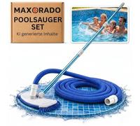 Aspirateur de piscine avec buse + tuyau + tige télescopique de 2,4 m pour le nettoyage de piscine spa brosse d'aspiration