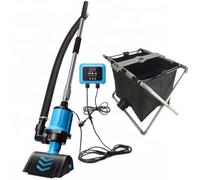 Aspirateur de Piscine électrique, aspirateur de Piscine portatif avec Manche télescopique, 12 Vitesses réglables, kit d'entretien for Fontaine, Piscine, Spa(Machine and Fliter)