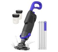 Aspirateur de Piscine Little Shark pour piscines Hors Sol, aspirateur pour Spa équipé d'un Moteur de 60 W, aspirateur de Piscine Compact et léger avec Une Batterie de 5 000 mAh (Noir)