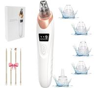 Aspirateur de pores pour points noirs, nettoyeur de pores du visage amélioré - 5 puissances, 5 sondes, kit d'aspirateur électrique rechargeable par USB pour homme et femme