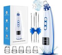 Aspirateur de pores rechargeable par USB pour enlever les points noirs | Extracteur de comédons électrique amélioré - 5 puissances d'aspiration, 5 sondes, kit d'aspirateur pour points noirs pour