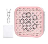 Aspirateur de Poussière de Limage - Porte-bijoux portable en cuir PU à 2 couches | Aspirateur Électrique Pour Ongles Silencieux Rechargeable 2 Modes, pour rangement dans la chambre, coiffeuse, voyage