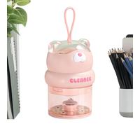Aspirateur de table - 8 x 8 x 23 cm PP | Outil de nettoyage au design mignon ours - Aspirateur de table | USB 500 mAh rechargeable miettes de poussière pour étudiants