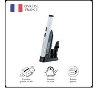 Aspirateur de table à main Mellerware HANDY! sans fil 120W 14000Pa | Base de chargement | Blanc