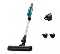 Rowenta RH1127 Aspirateur-balai 2 en 1 Batterie Sec Sans sac 0,4 L Bleu, Aluminium