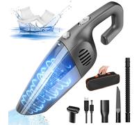 Aspirateur de table sans fil rechargeable 8000PA gris noir