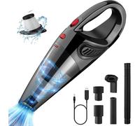 Aspirateur de table sans fil rechargeable 8000PA rouge noir