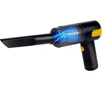 Aspirateur de voiture Dunlop 12V raccord briquet - eau et sec - suceur pour joints et brosses - 3 mètres de câble - Accessoires pour voiture - Noir/Jaune