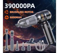 Aspirateur de voiture haute puissance Portable sans fil moteur sans brosse Machine de nettoyage plumeau d'air puissant pour appareil ménager Purple 4HEPA Bag