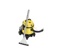 Clatronic Aspirateur eau et poussière sans sac BSS 1309 1200 W fonction shampoing Jaune-Noir