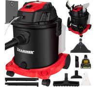 Aspirateur eau et poussière avec fonction soufflage 3 en 1, filtre éponge et filtre HEPA, 6 buses, silencieux, puissant, aspirateur industriel 20 l, pour tapis et coussins, aspirateur humide avec