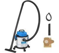 Güde Aspirateur eau et poussière GNTS 12 L 17000 – sec et humide, 1200 W, avec sac, Bleu/Argent/Noir