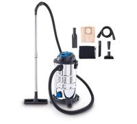 Aspirateur eau et poussiere inox 1200W 30L Scheppach VC30 Premium