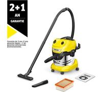 Aspirateur eau et poussiere KARCHER WD 4 S V-20/5/22 - Cuve inox 20 L - 1000W