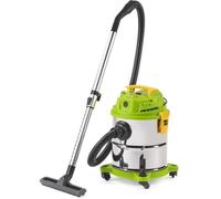 FIELDMANN FDU 2120-E Aspirateur universel eau et poussière, puissance 1200 W, réservoir en acier inoxydable 20 l, tuyau en plastique 1,5 m