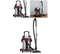 Aspirateur Eau et poussière - Roug - 23 L - Cuve en acier inoxydable - 700 W - Design Combi