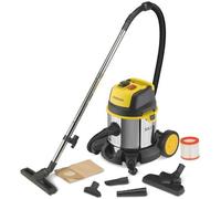Aspirateur eau et poussière STANLEY - 1400 W - Cuve inox 20 L - Prise électroportatif
