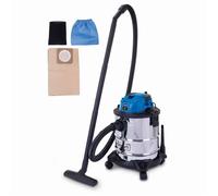 Aspirateur eau et poussière VC20 - 1300 W - Cuve acier inoxydable 20L - SCHEPPACH