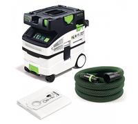Aspirateur eau et poussières Cleantec CTM MIDI I - 1200W - classe M - cuve 15L FESTOOL