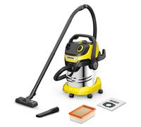 Aspirateur eau et poussières Karcher WD 5 S V-25/5/22 - cuve métal 25 l - cable 5 m - flexible d'aspiration 2,2 m - fonction soufflerie