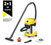 Aspirateur eau et poussières sans fil KARCHER WD 3-18 S V-17/20 - Acier - 17 l - (sans batterie ni chargeur)