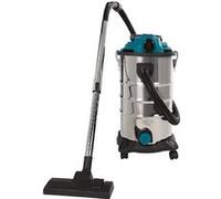 Aspirateur Eau & poussières Perel WDC1230, Puissance 1200 W, récipient 30 l Bleu G