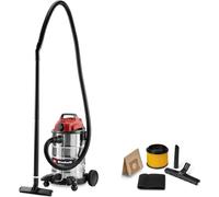 Aspirateur Eaux Et Poussières Tc-Vc 3055 Sa (900 W,190 Mbar,Prise De Courant Asservie,Cuve En Inox De 30 L,Roues Et Roulettes,Avec Accessoires,Filtres Et Sac Collecteur De Poussière)
