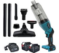 Aspirateur électrique portable, moteur sans brosse, design sans fil, EU, 2 batteries 6,0 Ah