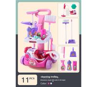 Aspirateur Électrique Pour Enfants Avec Balai En Jouet Ensemble De Nettoyage Pour La Maison Produit En Gros Couleur Nettoyage