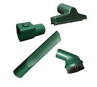 Aspirateur Ensemble de Brosses 4 pièces (Brosse Meubles + Buse Rembourrage + Buse Fentes + Adaptateur) pour Vorwerk Kobold VK 118, 119, 120, 121, 122, VK118, VK119, VK120, VK121, VK122