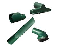 Aspirateur Ensemble de Brosses (Brosse meubles + Buse rembourrage + Buse fentes + Adaptateur) pour Vorwerk Kobold VK 130, 131, 135, 136, 140, 150, 200, VK130, VK131, VK135, VK136, VK140, VK200, VK150