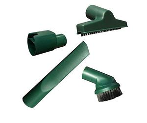 Aspirateur Ensemble de Brosses (Brosse meubles + Buse rembourrage + Buse fentes + Adaptateur) pour Vorwerk Kobold VK 130, 131, 135, 136, 140, 150, 200, VK130, VK131, VK135, VK136, VK140, VK200, VK150