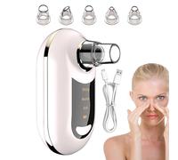 Aspirateur facial pour le nettoyage des pores - Rechargeable par USB avec 3 niveaux pour enlever les points noirs - Soin quotidien - Voyage - Temps de bain - Pour femmes, hommes, adolescents